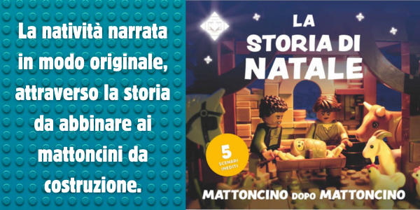 Promozione del libro di Natale per bambini con i lego
