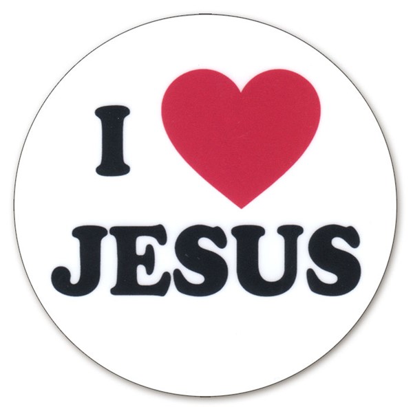 Adesivo - I Love Jesus