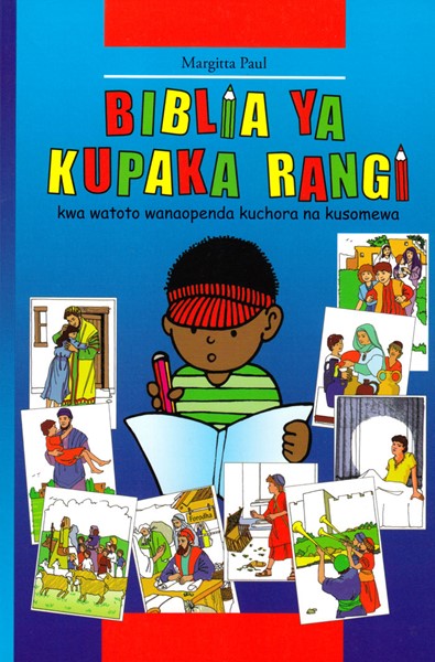 Biblia ya kupaka rangi - Bibbia da colorare per bambini in Swaili (Brossura)