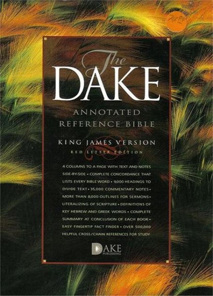 KJV The Dake annotated reference Bible - Burgundy (Pelle)