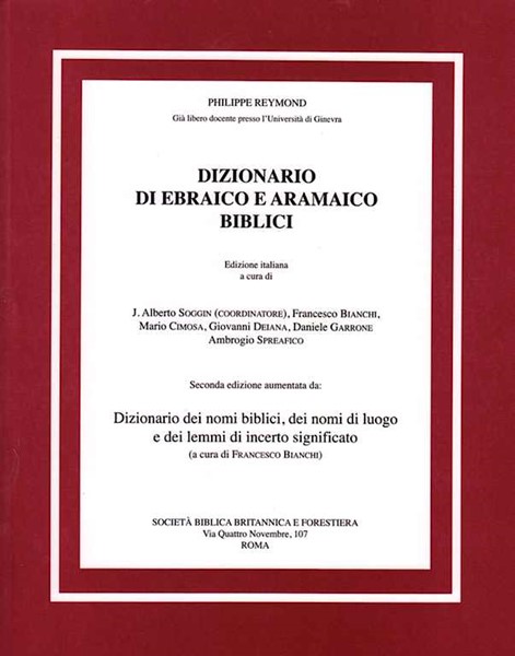 Dizionario di Ebraico e Aramaico biblici (Copertina rigida)
