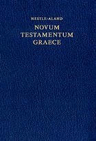 Novum Testamentum Graece - Nuovo Testamento Greco Nestle Aland Edizione 27 (COD. 5100) (Copertina rigida)