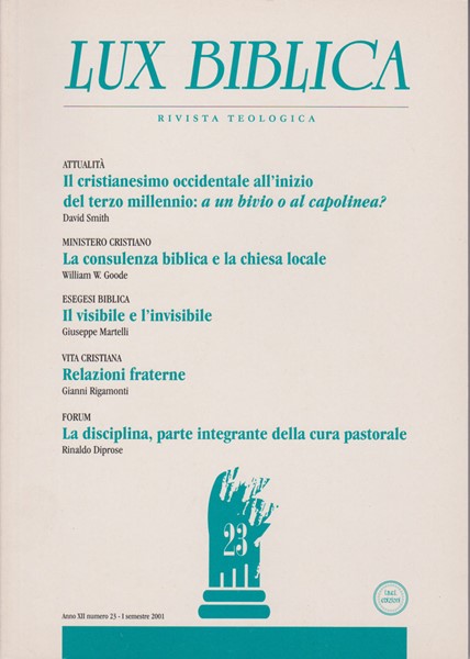Lux Biblica - n° 23 (Brossura)