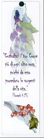 Segnalibro "Custodisci il tuo cuore..."