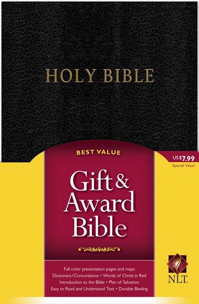 NLT Holy Bible Gift&Award Black (Similpelle nera)