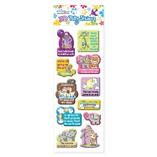 Puffy Stickers Noah's Ark Series