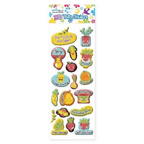Puffy Stickers Fruit of the Spirit Series