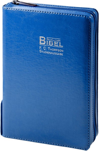 Bibbia Thompson in Tedesco - Blu (Similpelle)
