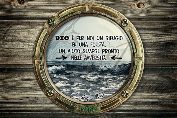 Quadro "Salmo 46:1" - Rettangolare medio (RTN029)