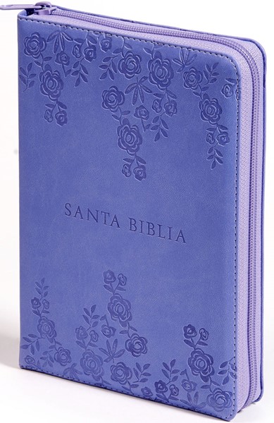 RVR 60 Biblia Letra Grande Morada Rosas