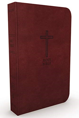 KJV Value Thinline Bible Burgundy, Large Print, Red Letter Edition (Similpelle)