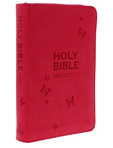 NIV Pocket Pink Holy Bible with Zip