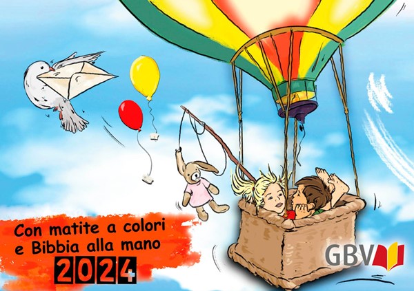 Calendario da colorare per bambini 2024 (Spillato)