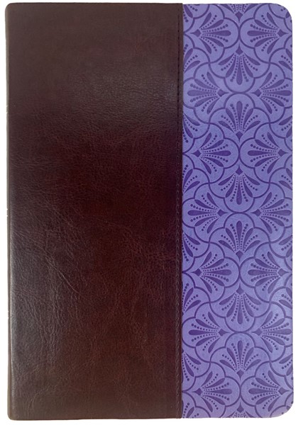 RVR60 Biblia Letra Grande Tamaño Manual Morado Marron (Similpelle)