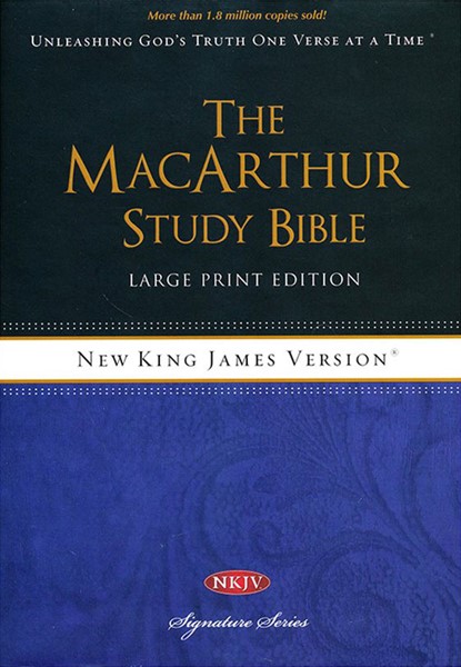 NKJV MacArthur Study Bible Large Print Edition (Copertina rigida)