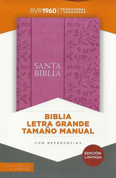 RVR60 Biblia Letra Grande Tamaño manual Floral (Similpelle)