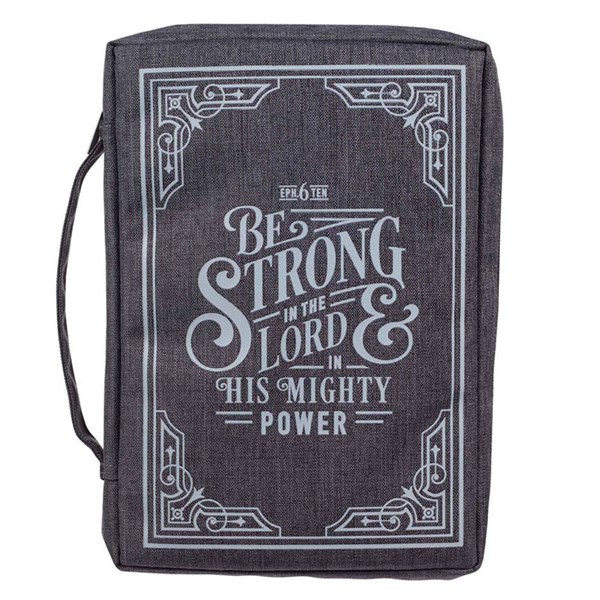 Copribibbia Be Strong in the Lord Gray Medio