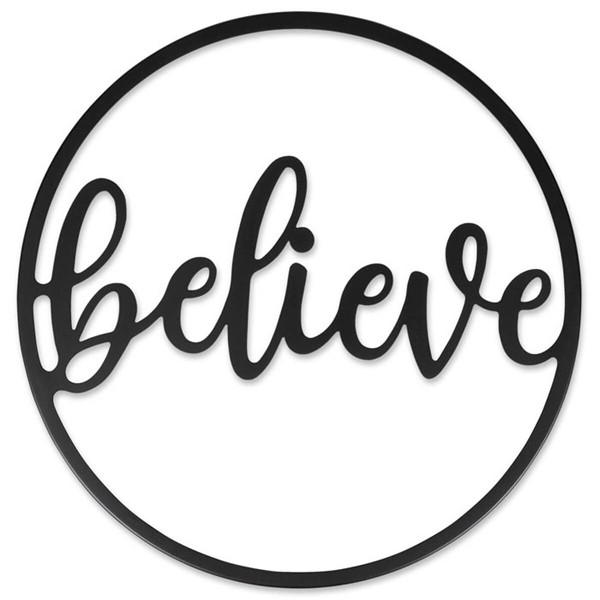 Cerchio in metallo Believe