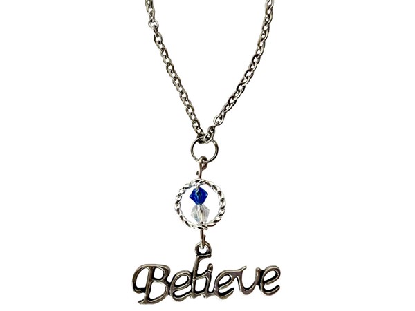 Collana Believe cristallo azzurro Cerchio