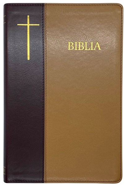 Bibbia in rumeno bicolore marrone Cornilescu - 21172