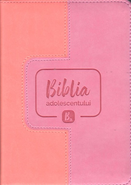 Bibbia in rumeno per giovani bicolore rosa - 18280