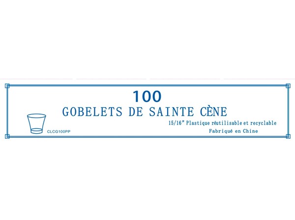 Confezione da 100 Bicchierini per la Santa Cena