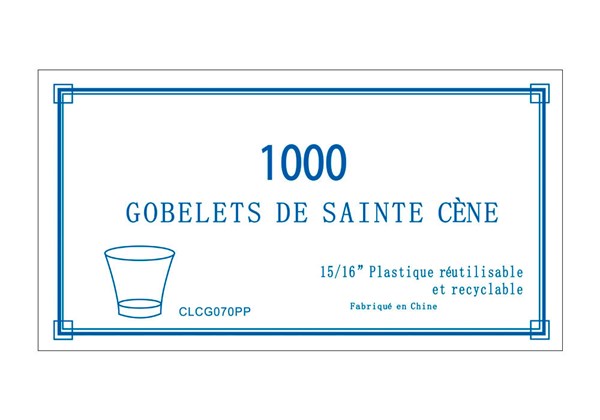 Confezione da 1000 Bicchierini per la Santa Cena