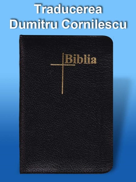 Bibbia in Rumeno tascabile in pelle Nera con Cerniera - Dumitru Cornilescu (Pelle)