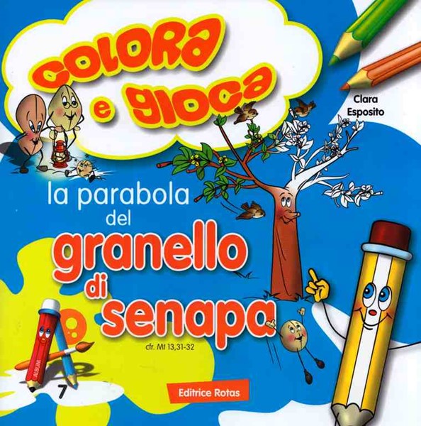 La parabola del Granello di Senape - Libro da colorare con giochi