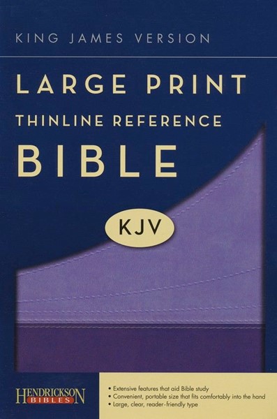 KJV Large Print Thinline Reference Bible Flexisoft Violet (Similpelle)