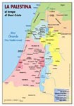 La Palestina ai tempi di Gesù - Carta geografica