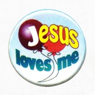 A245 - Bottone "Jesus loves me"