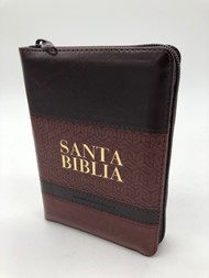 Biblia RVR60 Tamaño Manual Letra Grande Cierre Índice Marrón Café