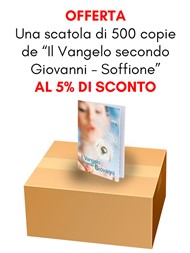 Offerta - Una scatola da 500 copie de "Il Vangelo secondo Giovanni - La Parola è vita" al 5% di sconto