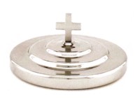 Coperchio vassoio per il pane Santa Cena - Alluminio, colore argento