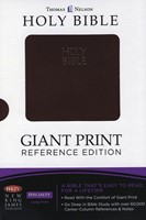 NKJV Giant Print Bible Burgundy (Similpelle)
