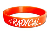 Braccialetto in silicone #Radical Arancione