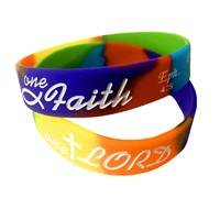 Braccialetto multicolor One Lord One Faith One Baptism