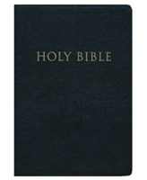 KJV Reference Bible Black, Giant Print, Red Letter Edition (Similpelle)