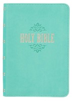 KJV Large Print Compact Bible Teal (Similpelle)