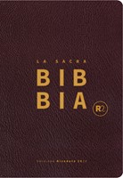 Bibbia a Caratteri Grandi R2 - Pelle Bordeaux Taglio oro