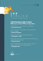Cristologia ieri e oggi - Lux Biblica n° 72 (Brossura)