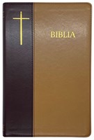 Bibbia in rumeno bicolore marrone Cornilescu - 21172 (Similpelle)
