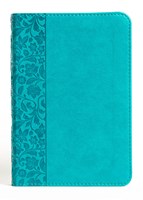 NASB Large Print Compact Reference Bible Teal (Similpelle)