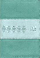 NKJV Holy Bible Aqua Leather Soft (Similpelle)