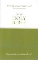 NKJV Economy Outreach Bible Green/White (Brossura)