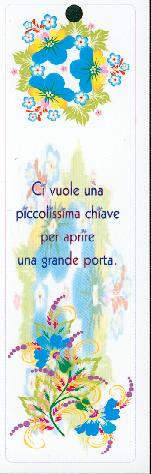 Segnalibro "Ci vuole una piccolissima chiave..."