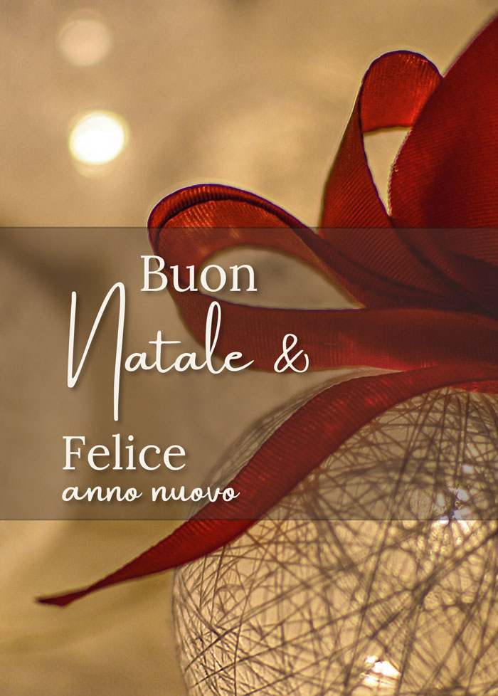 Biglietto "Buon Natale e Felice Anno Nuovo"