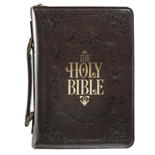 Copribibbia The Holy Bible Marrone