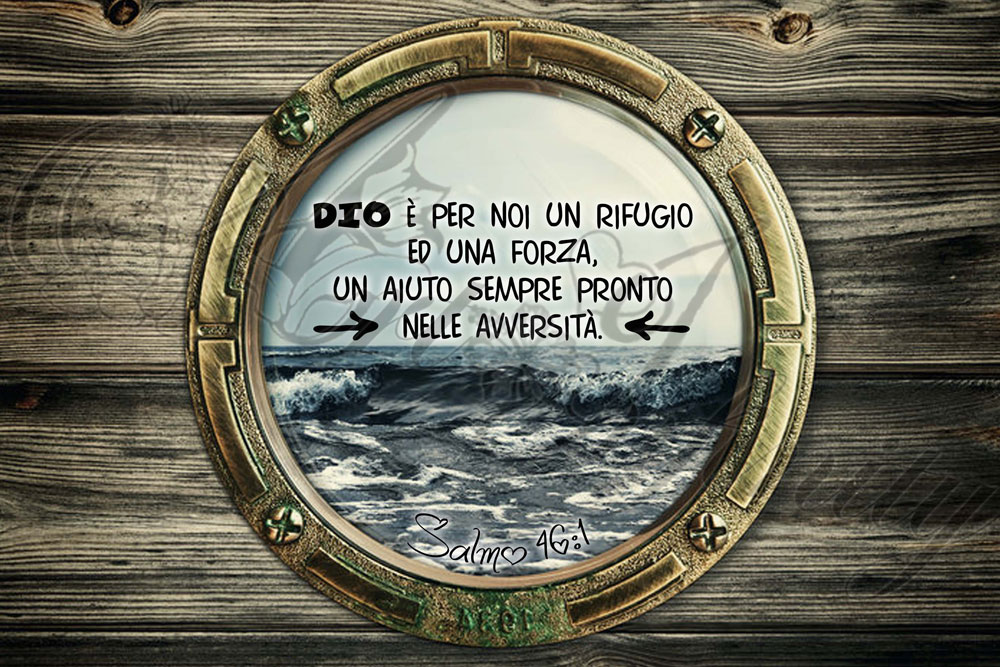 Quadro "Salmo 46:1" - Rettangolare medio (RTN029)